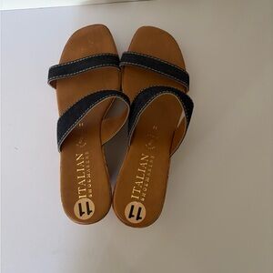 Italian Shoemakers Women's Tan Sandals with straps